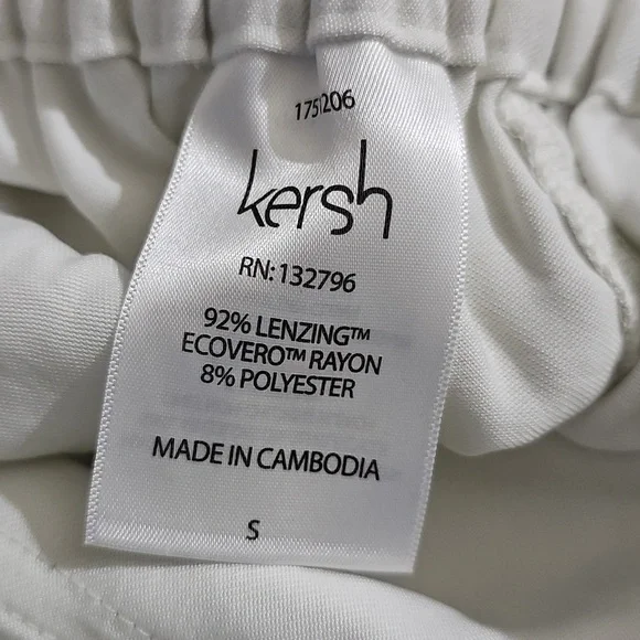 Kersh Women  White adjustable Waist Short Size S Waist 15 - Picture 6 of 6